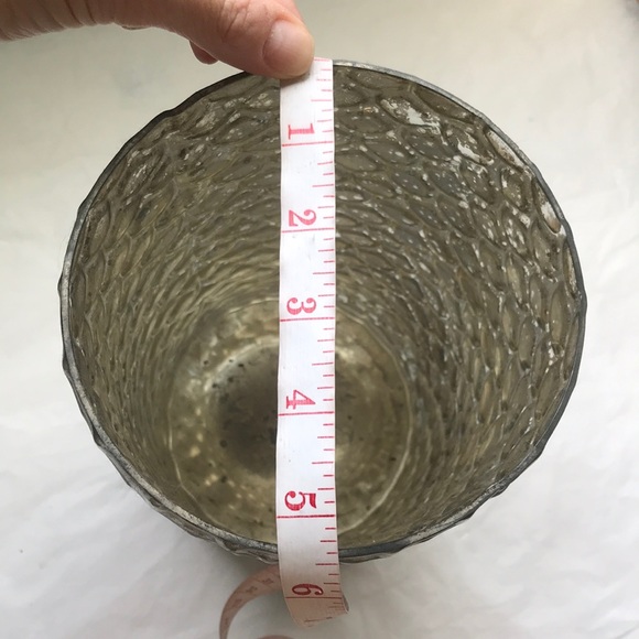 Silver mercury glass nautical glass vase - Picture 4 of 6